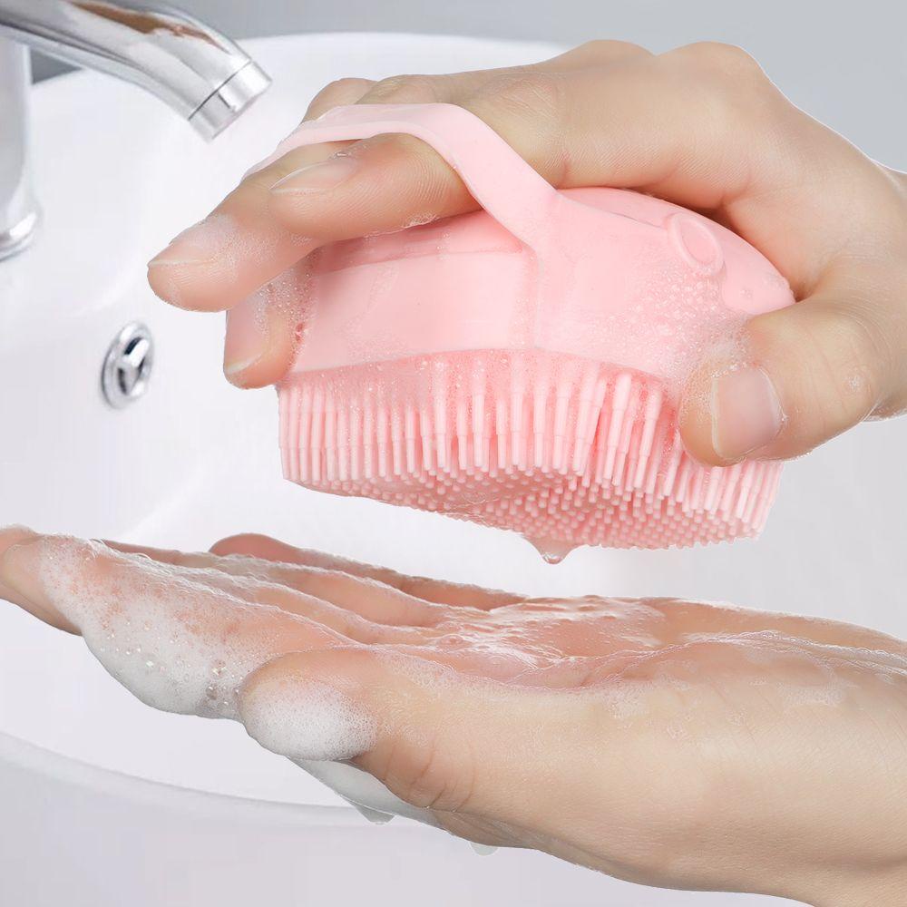 Solighter Sikat Mandi Anti Bakteri Exfoliating Tidak Beracun Tambah Cairan Pembersih Sisir