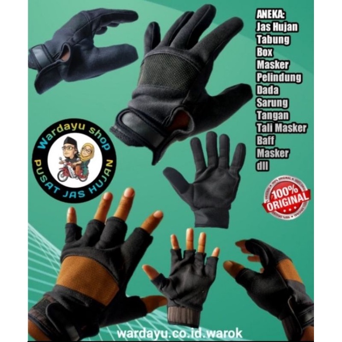 Sarung Tangan Motor | Sarung Tangan Pria Wanita Glove Setengah Jari Full Jari Hand Wear Tebal Kuat Master Racing Gloves Maza