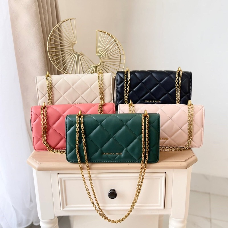 CnK CK1106 dompet rantai | c1106 long wallet quilted | Dompet CnK| Chain handle quilted