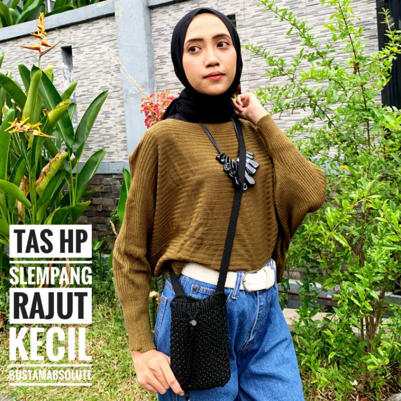 Tas Hp Slempang Rajut