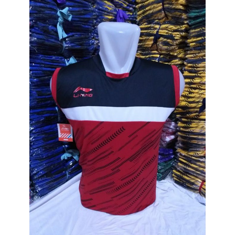 Jual Baju Olahraga Pria Kaos Badminton Singlet Baju Bulutangkis Kaos