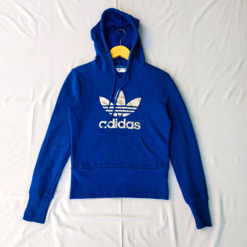hoodie adidas trefoil blue