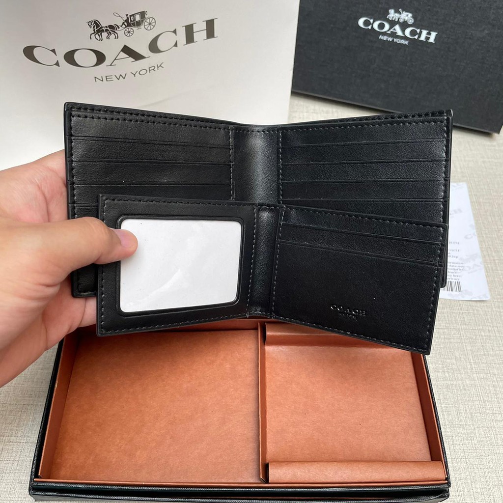 COACH Wallet Red Robot 100% ORIGINAL / Dompet Coach Dompet Pria Kulit