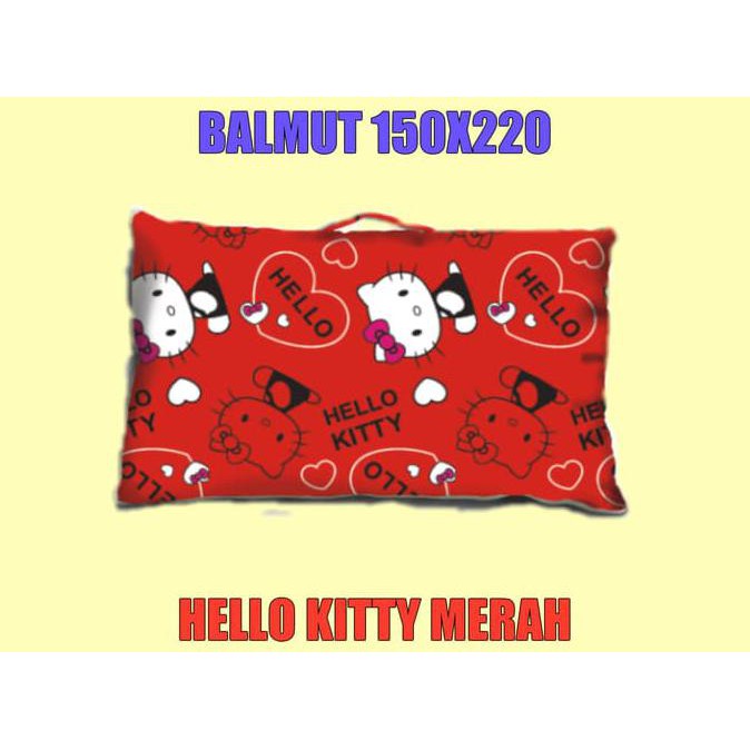 Balmut ( Bantal Bisa Jadi Selimut ) Hello Kitty Merah