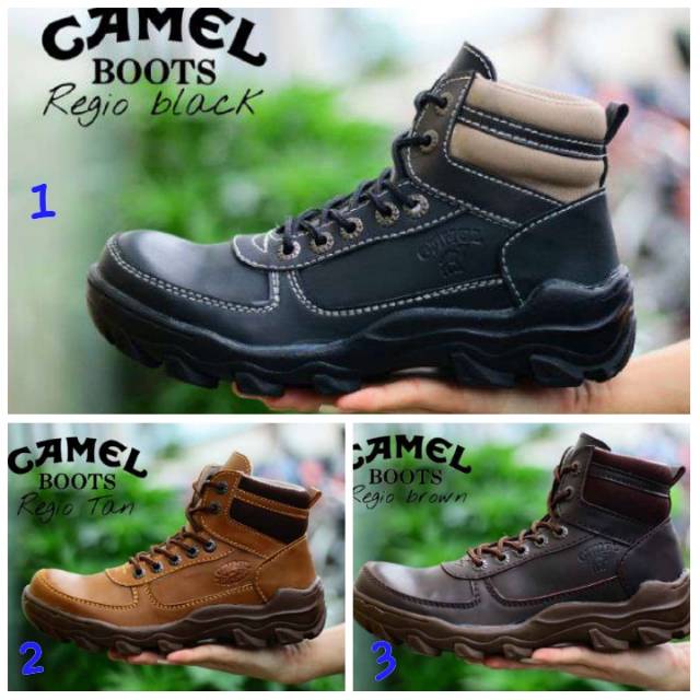 Sepatu Pria Boots Camel Safety Kulit Original