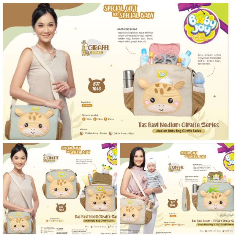 Baby joy tas  bayi small/medium/big girrafe series
