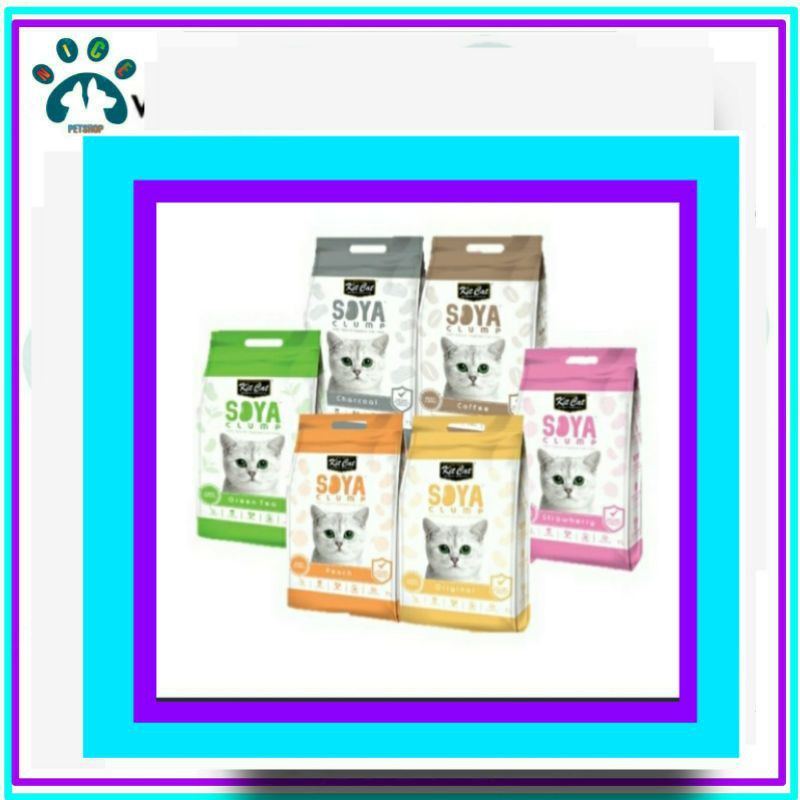 Pasir Kit Cat Soya 7 liter / Pasir Kucing Tofu all varian