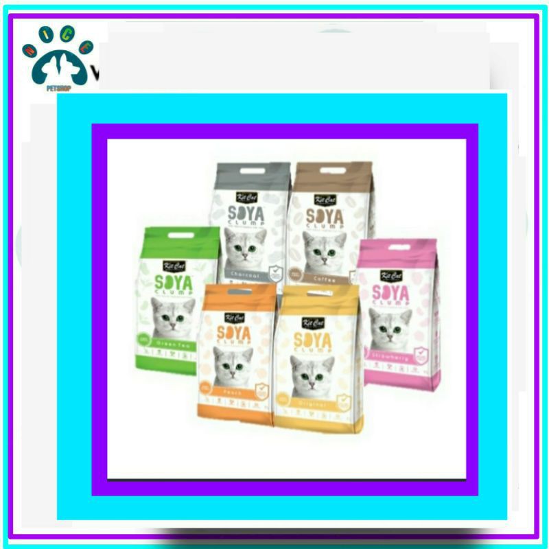 Pasir Kit Cat Soya 7 liter / Pasir Kucing Tofu all varian