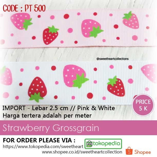 

Pita Stawberry Grossgrain