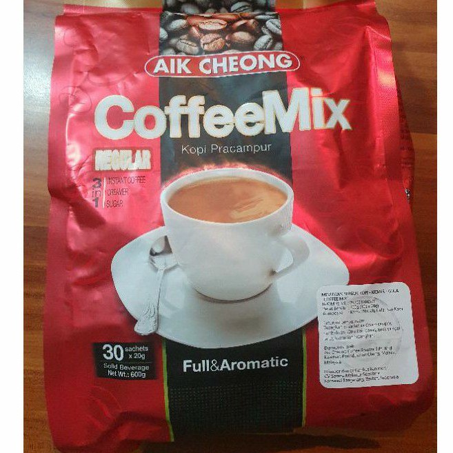 

Aik Cheong COFFEE MIX kopi pracampur 3in1 IMPORT MALAYSIA (30 Sachets)