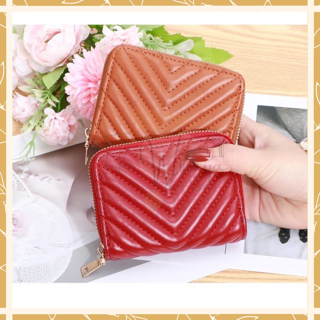 Dompet Kartu Wanita Motif Salur