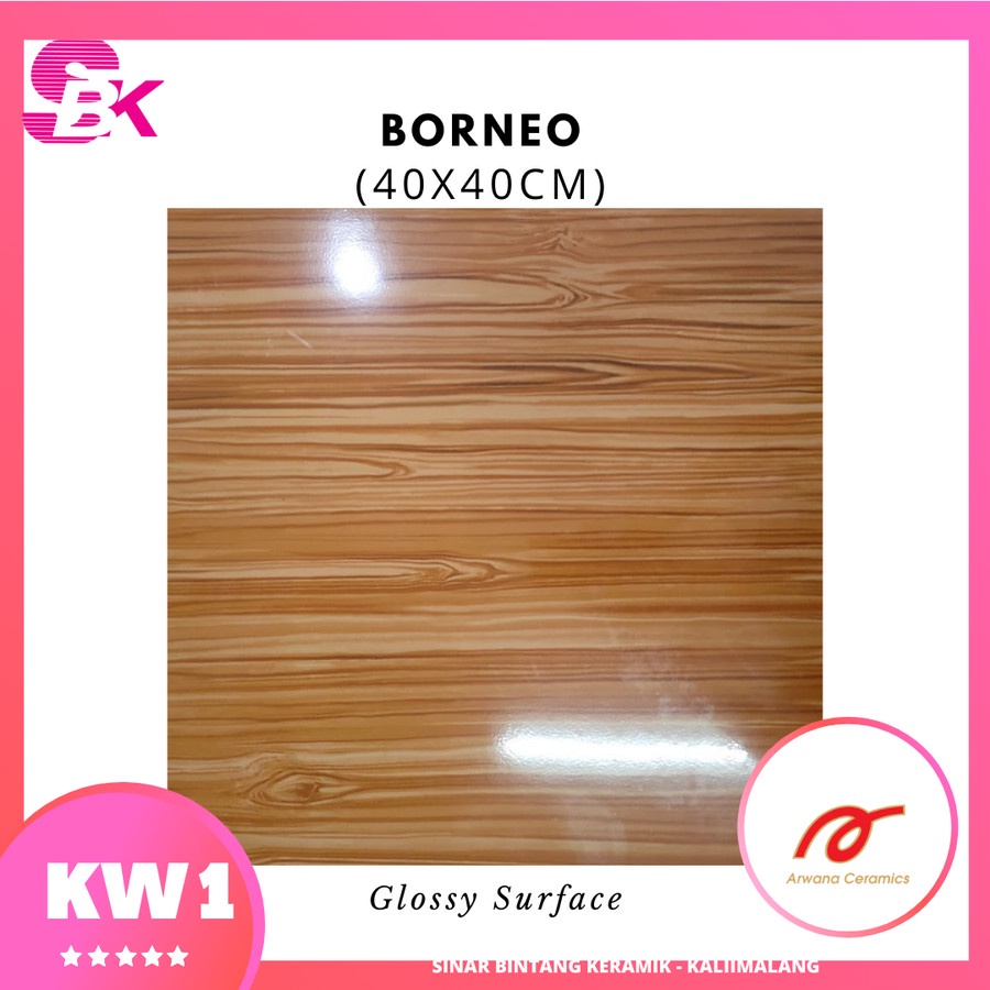 Keramik Motif Kayu 40x40 Borneo