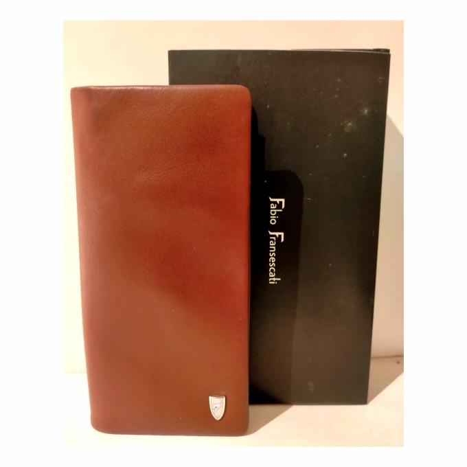 Dompet Kulit Fabio Fransescati Dpt ff 312 Original Auntentic-Coklat
