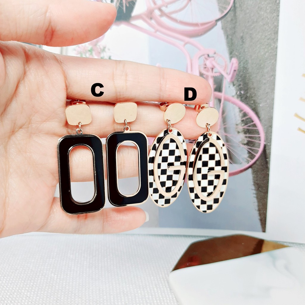 Anting Fashion Titanium Jurai Panjang Import Kdrama Kpop Korea - BE338