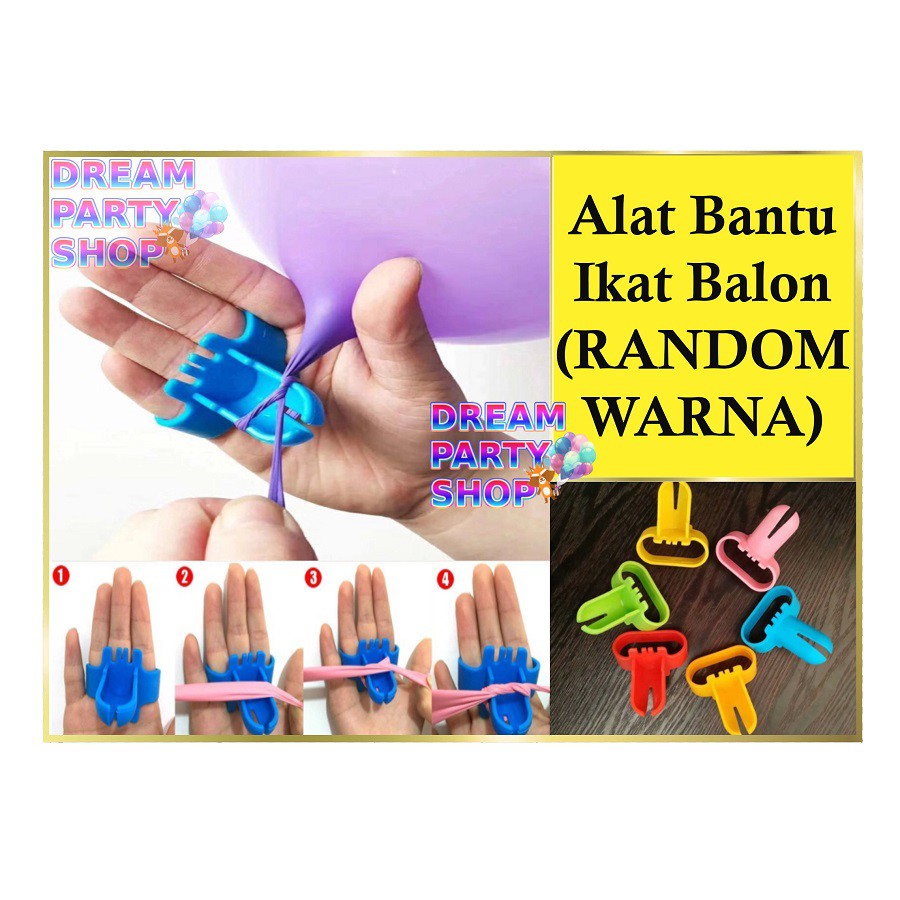 Jual Alat Bantu Ikat Balon Latex/ Alat Pengikat Balon/ Pengikat Balon