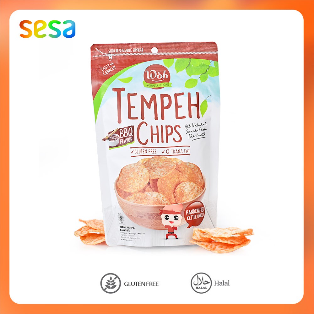 

Woh - Tempe Barbeque Chips 50 g