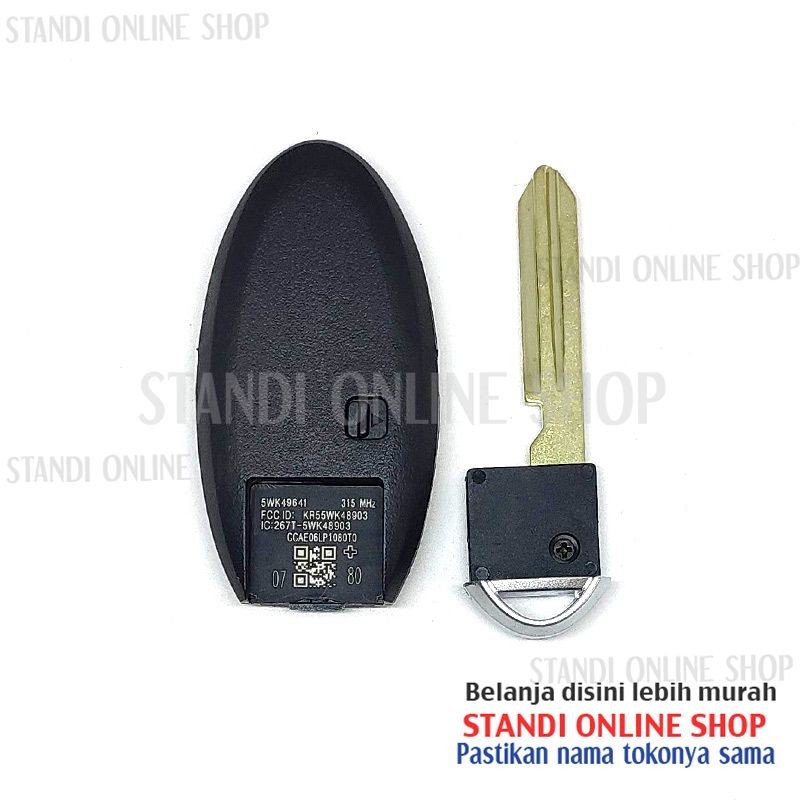 Cassing Remote Rumah Kunci SmartKey Nissan Teana 4 Tombol OEM