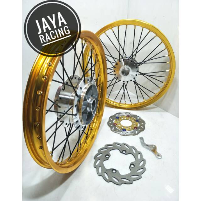 Velg model TK japan ring 17 Lebar 160 140 Satria fu sepaket lengkap plus stel velg bisa reguest