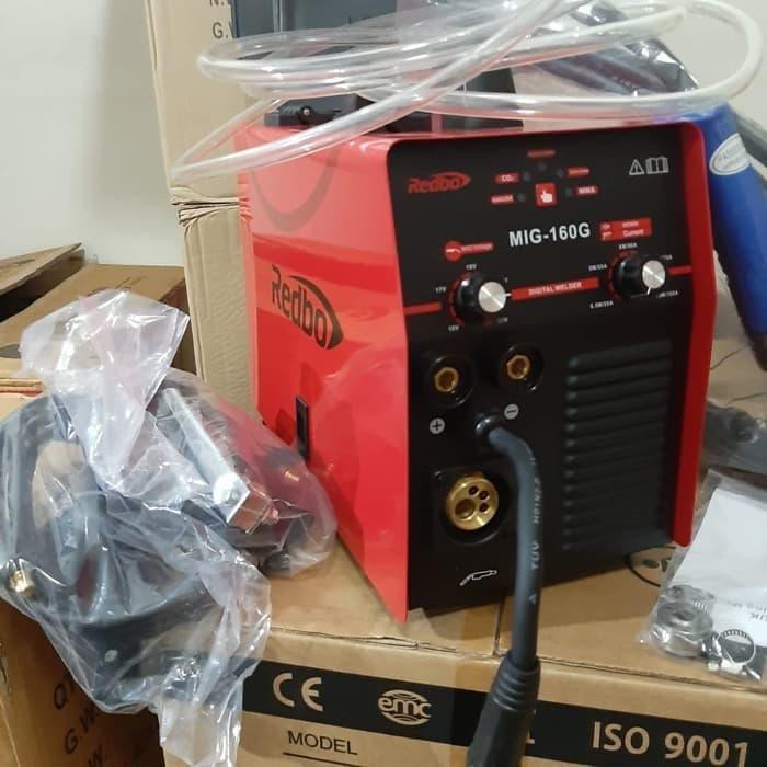 mesin las mig 160 redbo gasless fluxcore mesin las mig trafo las mi