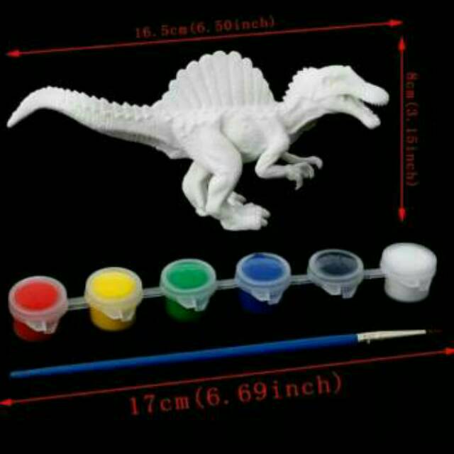 MEWARNAI DINOSAURUS DINO PAINT MELUKIS MEWARNAI DONO 3 DIMENSI ANIMAL