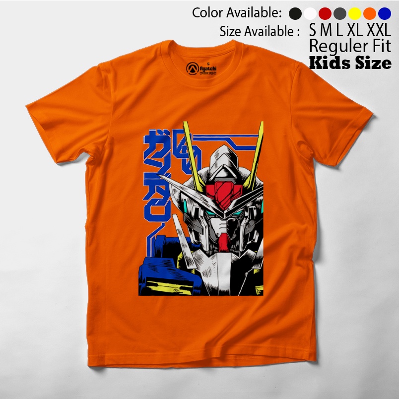 Baju Kaos Atasan Anak Laki-Laki Anime Robot Gundam