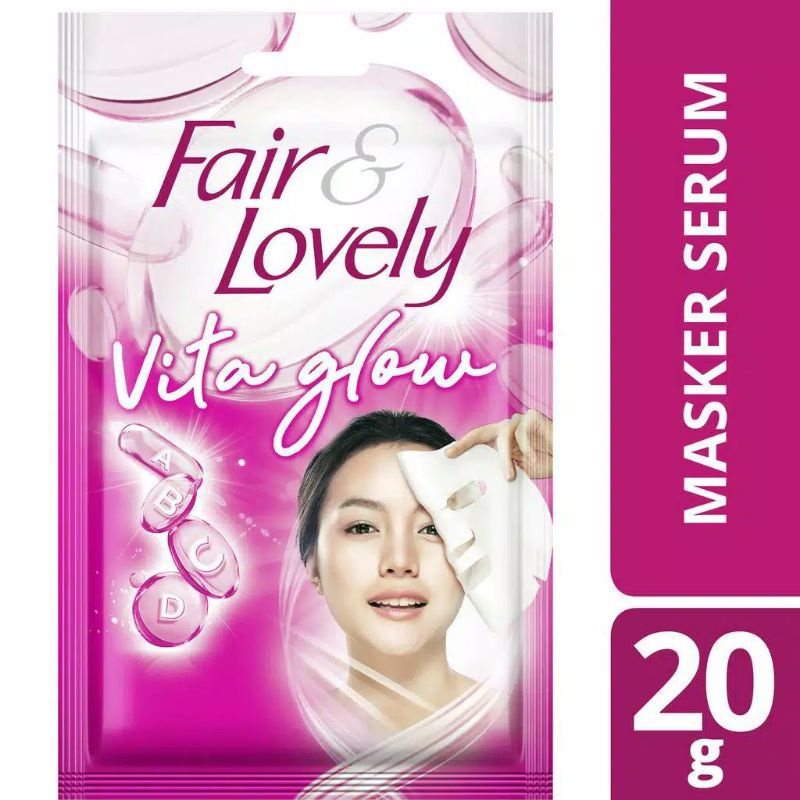 Fair &amp; Lovely Masker Serum Sheet Mask/Masker Wajah 20 gr Termurahh~Original