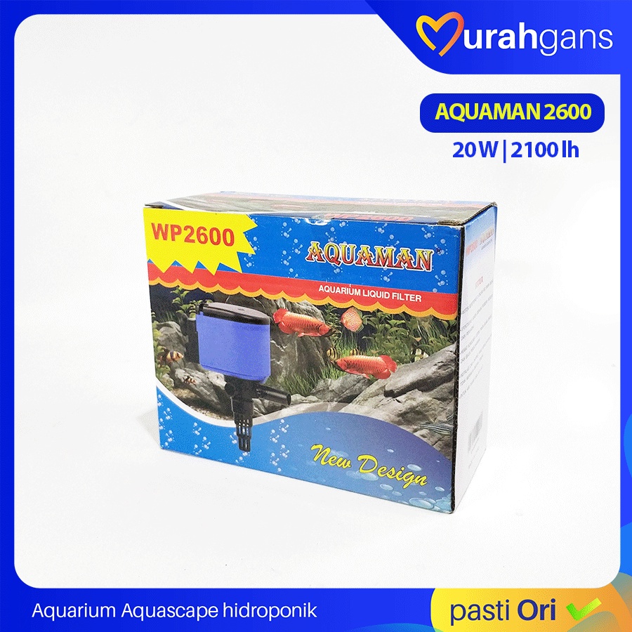 AQUAMAN WP 2600 Pompa Aquarium Kolam Low Watt Hemat