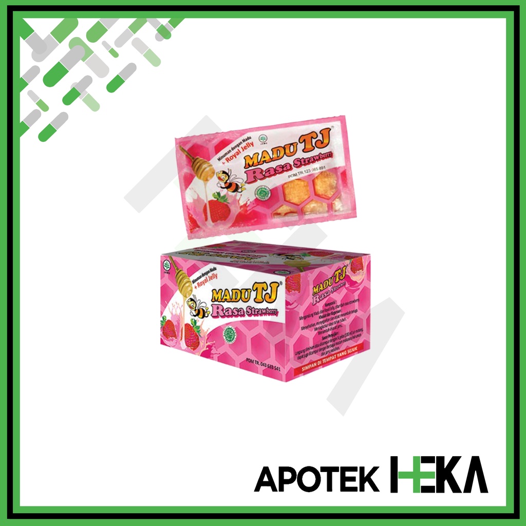 Madu TJ Strawberry Sachet Box isi 12 Sachet (SEMARANG)