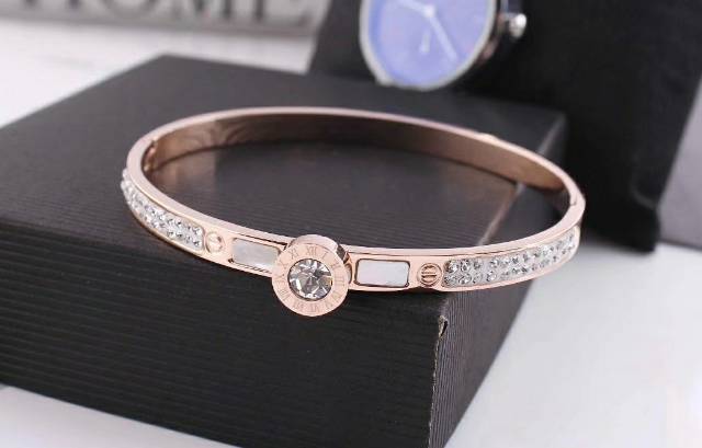 Titanium gelang korea bangle asli anti karat JJ1788