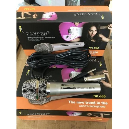 Mic Kabel Rayden Nk-880 Original (Free Kabel 5Meter) Termurah