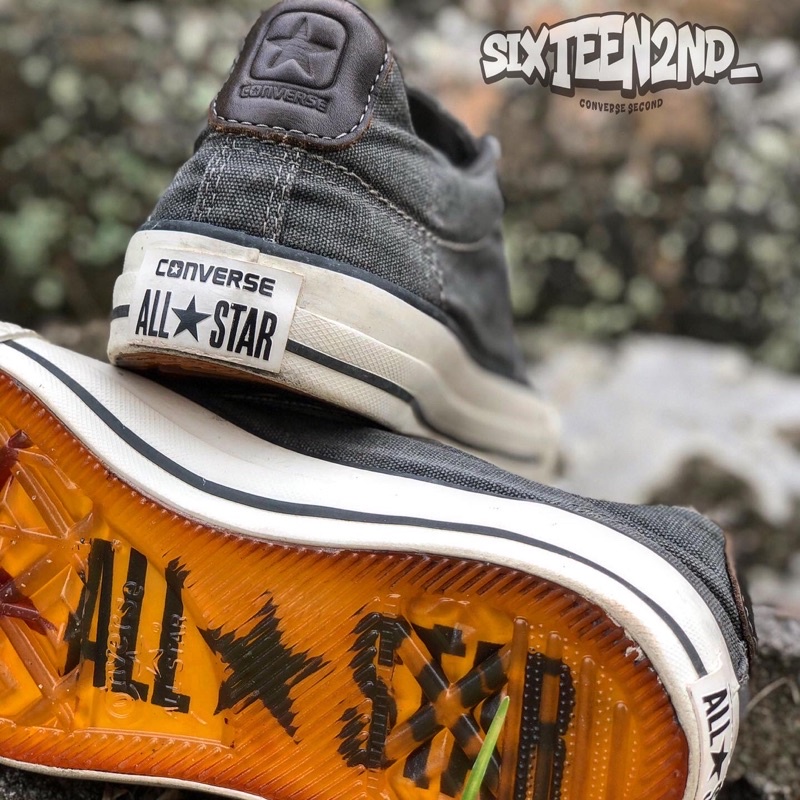 [ Size 40 ] CONVERSE x JOHN VARVATOS SLIP ON VINTAGE SHALE GREY