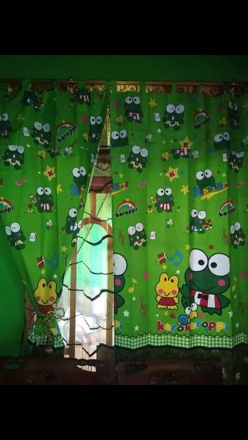 Hordeng Pintu Motif Karakter Uk 70cmx200cm