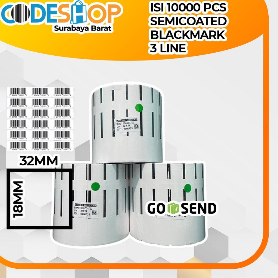 

Best - LABEL BARE 32 X 18 3 LINE KERTAS STICKER LABEL SEMICOATED 32x18 민