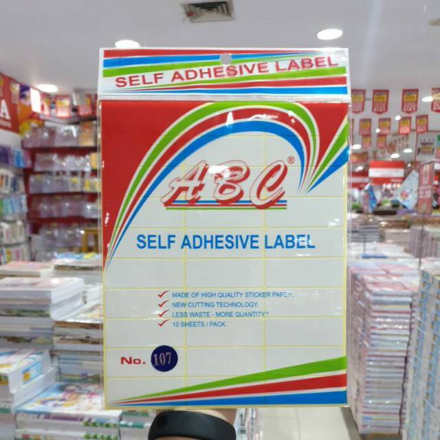 ABC SELF ADHESIVE LABEL