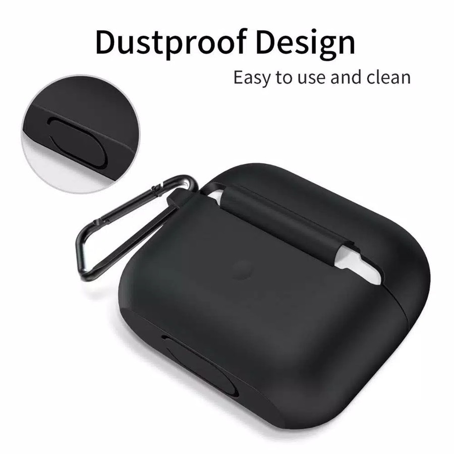 Soft Case Silikon TWS AirPods Pro + carabiner