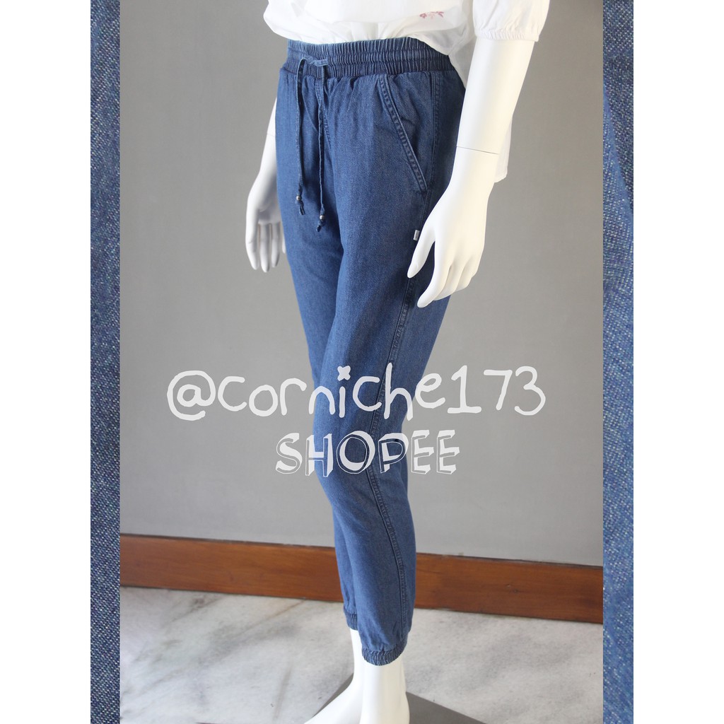 Corniche Jogger Denim Pants Navy - TF90181