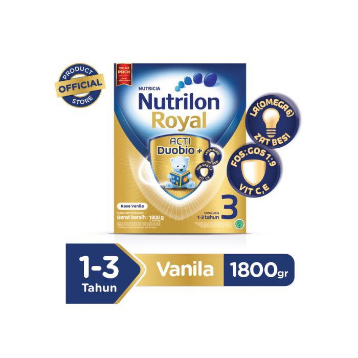 Nutrilon Royal 3 Vanila / Madu 1800gr / Toko Makmur Online