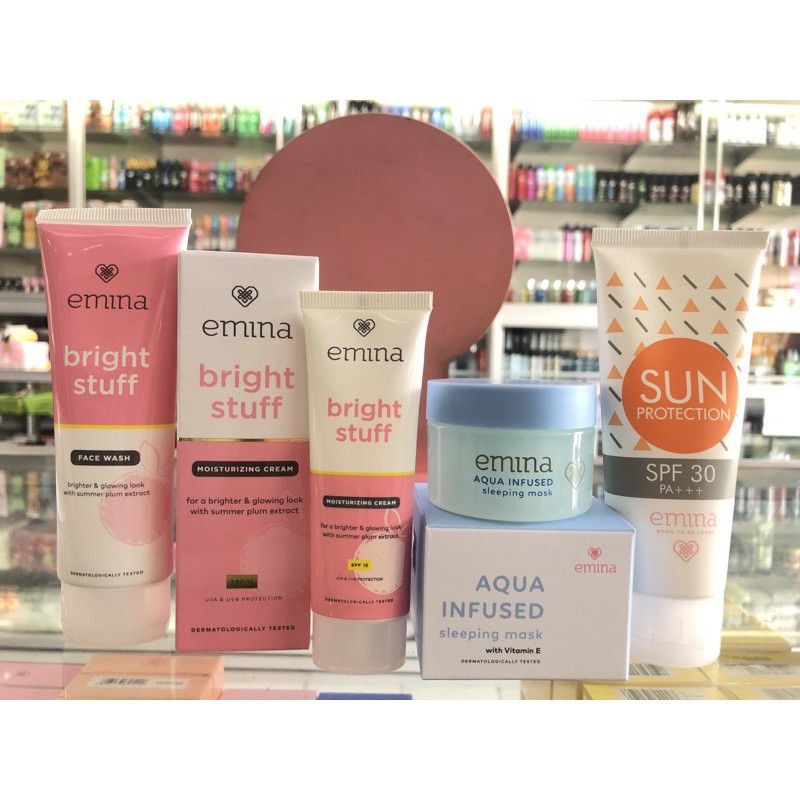 Paket Emina Bright Stuff Series Lengkap Murah/Skincare Remaja-1