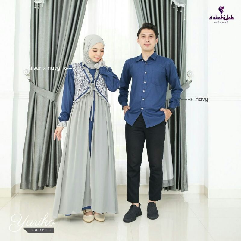 YURIKO COUPLE SERIES BY SUKAHIJAB SARIMBIT LEBARAN COUPLE KELUARGA