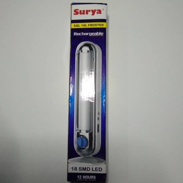 Emergency Lamp Surya SQL 18L Frosted uk.besar 30 x 6 x 6 cm Terbaik