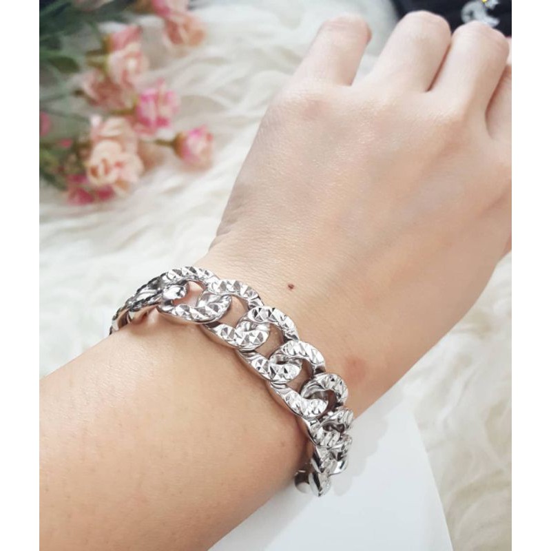 Gelang Titanium sisik naga Model Cantik dan Fashionanable Gelang Rantai blink SNS