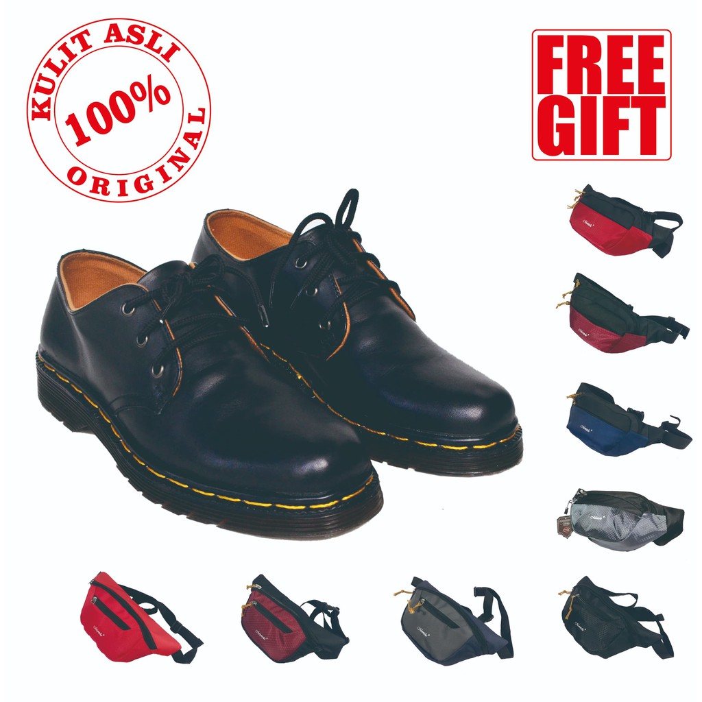 Sepatu Docmart Pria Kulit Asli - Montela