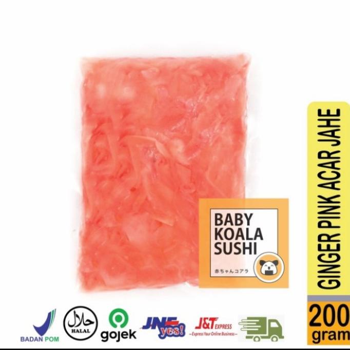 

GARI PINK Acar Jahe Pink Manis 200 g Halal Gary Pink Import Ginger