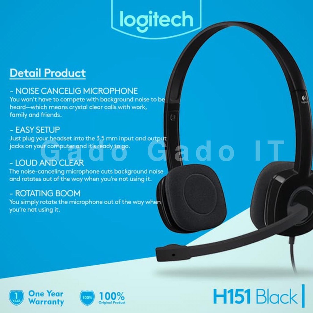 logitech computer headphones with mic