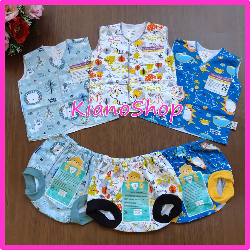 Setelan Baju Bayi  Baru  Lahir  Newborn Libby Motif Baju 