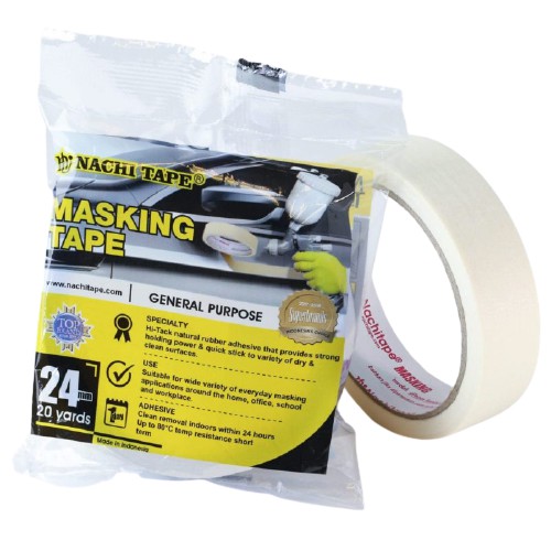 Masking Tape 24 mm Nachi Isolasi Kertas 24mm Murah meriah