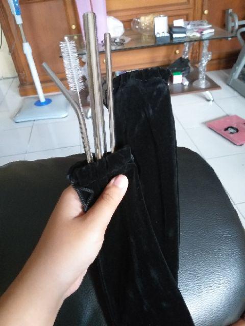 [termurah Indonesia] Sedotan Bahan Stainless Steel Reusable Bisa Dicuci / Straw Besi Cleaner