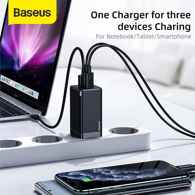 Baseus GaN2 Pro 65W Type C + USB Quick Charger PD3.0 QC4+AFC+SCP+FCP