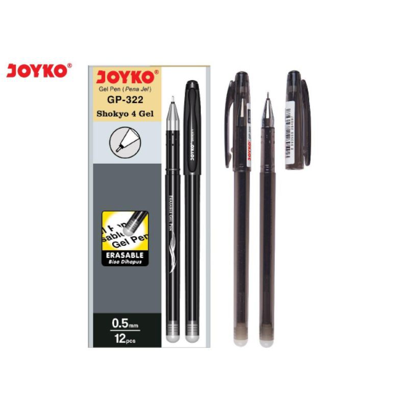 Jual Pen Gel Bisa Di Hapus Terbaru Merek Joyko Gp 322 Si 12 Pcs