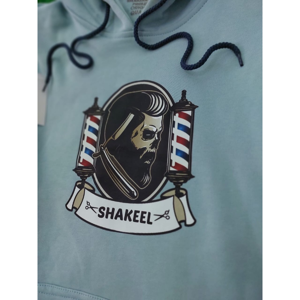 Sweater hoodie pria premium bahan katun tebal gramasi 280 motif CURSHAK terlaris